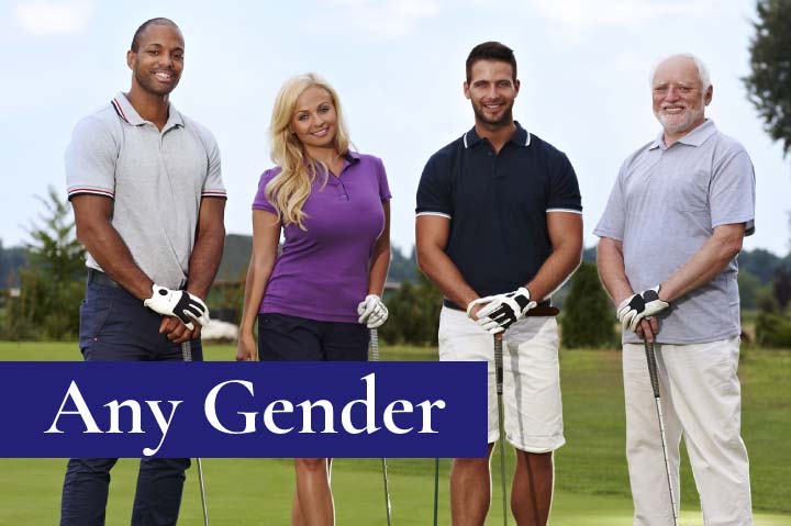 any gender open golf competitions